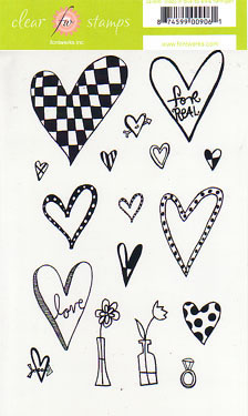 Fontwerks - Crazy in Love clear stamps by Elsie Flannigan     (sold individually)